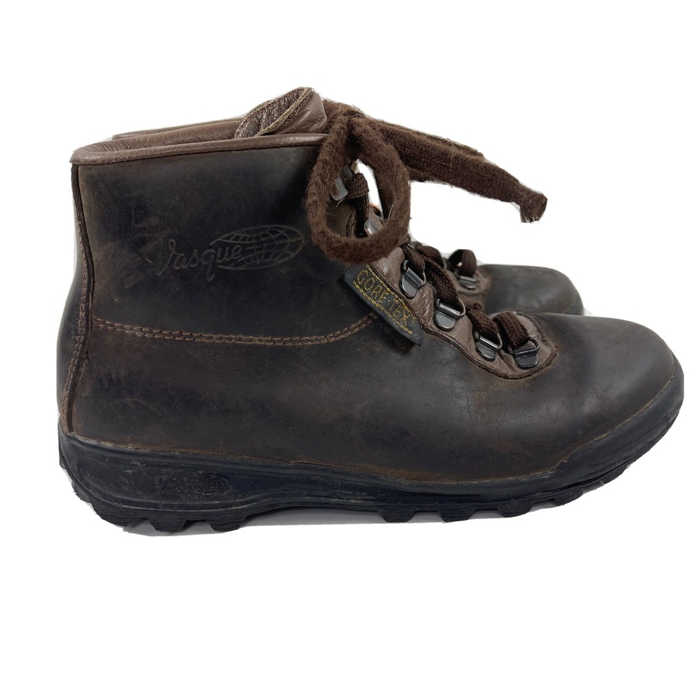 Vasque Brown Leather GTX Hiking Boots Sundowner Skywalk 7 N, 7936 ITALY